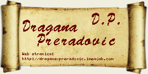 Dragana Preradović vizit kartica